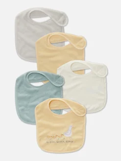 5-Pack Multi Terry Bibs