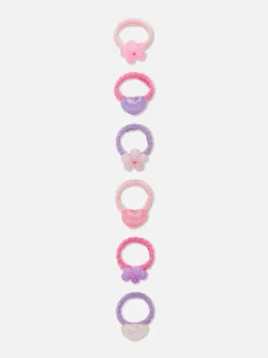 6-Pack Novelty Charm Hair Bands