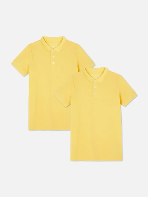 2-Pack Older Boy School Uniform Polo Shirts