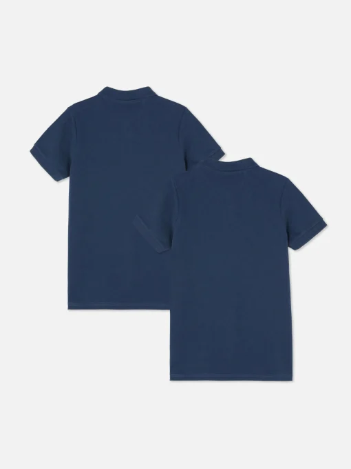 2-Pack Older Boy School Uniform Polo Shirts
