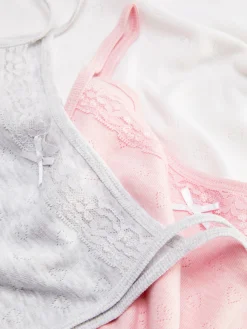 3-Pack Pointelle Heart Camis