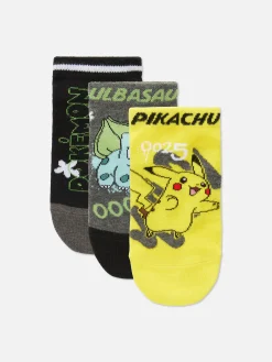3-Pack Pokémon Sneaker Socks