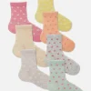 7-Pack Polka Dot Ankle Socks