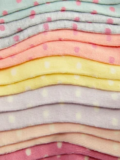 7-Pack Polka Dot Ankle Socks