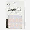 36-Pack PS Almond Gloss French Faux Nails