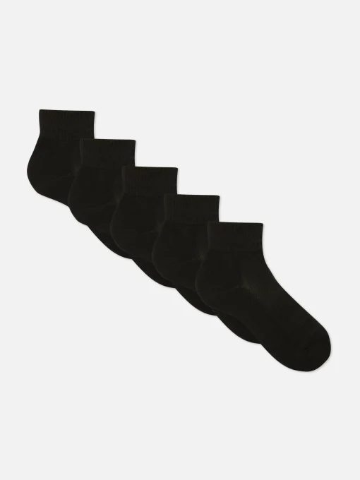 5-Pack Quarter Crew Socks