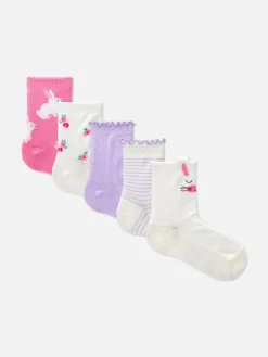 5-Pack Rabbit Socks