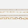 4-Pack Rhinestone Chain Bracelets