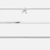 3-Pack Rhinestone Initial Bracelets