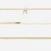 3-Pack Rhinestone Initial Bracelets