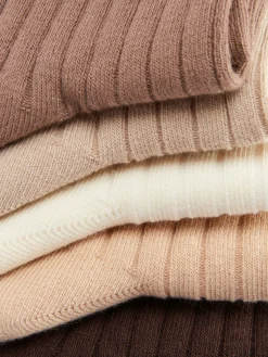5-Pack Ribbed Crew Socks