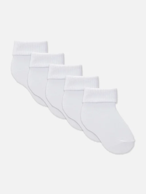 5-Pack Ribbed Hem Socks