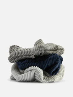 3-Pack Ribbed Scrunchies