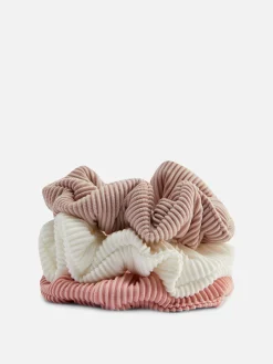 3-Pack Ribbed Scrunchies