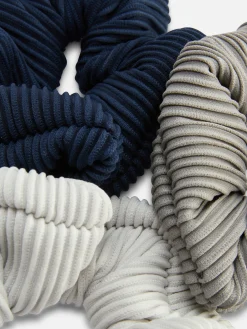 3-Pack Ribbed Scrunchies