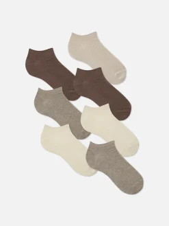 7-Pack Ribbed Sneaker Socks