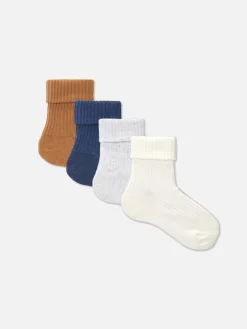 4-Pack Ribbed Socks