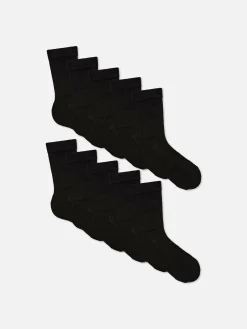 10-Pack Ribbed Sports Socks