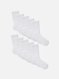 10-Pack Ribbed Sports Socks