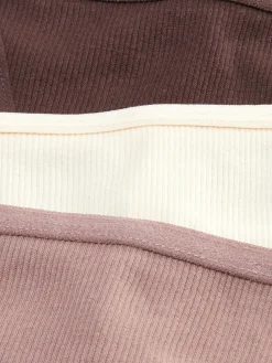 3-Pack Ribbed String Thongs