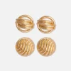 2-Pack Rita Ora Sculptural Chunky Studs