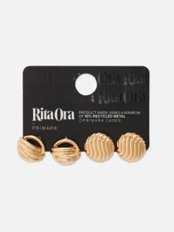 2-Pack Rita Ora Sculptural Chunky Studs