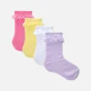 4-Pack Ruffle Trim Socks