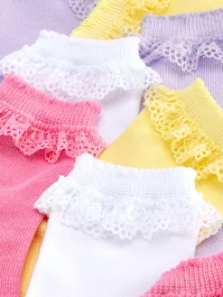 4-Pack Ruffle Trim Socks
