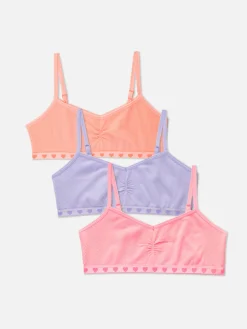 3-Pack Seamless Heart Cropped Tops