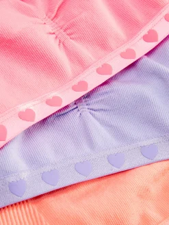 3-Pack Seamless Heart Cropped Tops