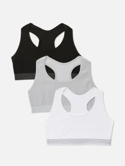 3-Pack Seamless Racerback Crop Tops