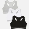 3-Pack Seamless Racerback Crop Tops