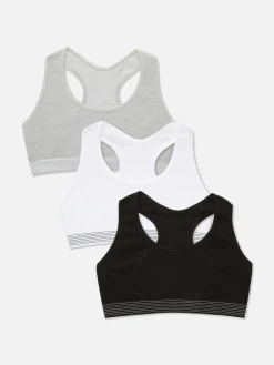 3-Pack Seamless Racerback Crop Tops