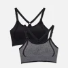 2-Pack Seamless Racerback Sports Bras