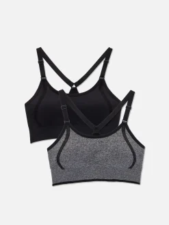 2-Pack Seamless Racerback Sports Bras