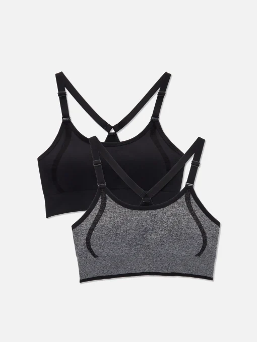 2-Pack Seamless Racerback Sports Bras