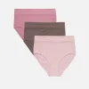 3-Pack Seamless Ribbed Full Briefs