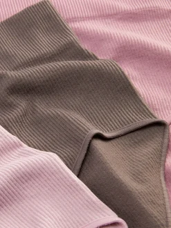 3-Pack Seamless Ribbed Full Briefs