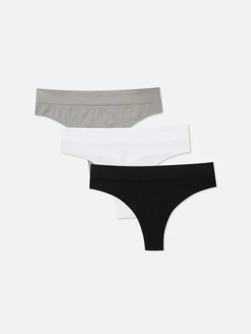 3-Pack Seamless Thongs