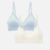 2-Pack Seamless Triangle Bralettes