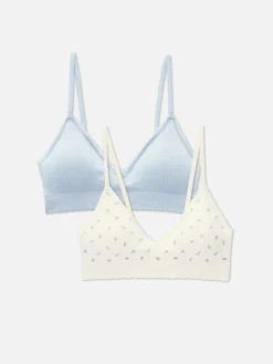 2-Pack Seamless Triangle Bralettes