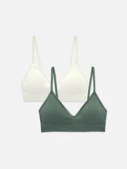 2-Pack Seamless Triangle Bralettes