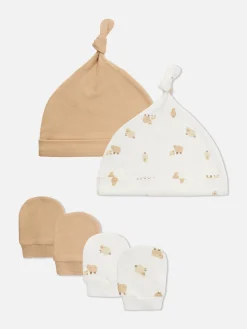 2-Pack Sheep Hat And Mittens Set