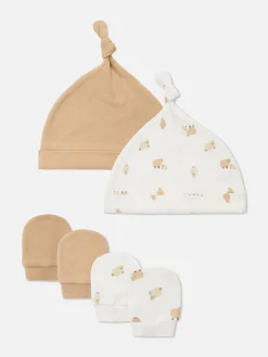 2-Pack Sheep Hat And Mittens Set