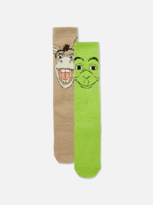 2-Pack Shrek Cozy Socks