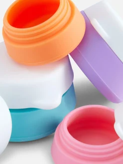 4-Pack Silicone Travel Jars