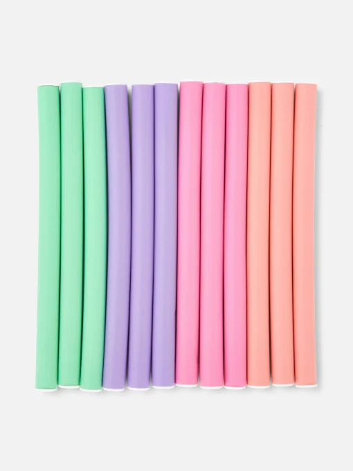 12-Pack Small Bendy Hair Rollers