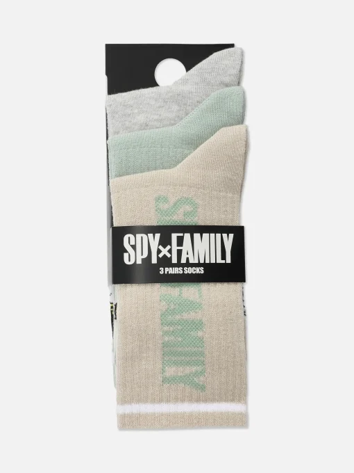 3-Pack Spy X Family Crew Socks