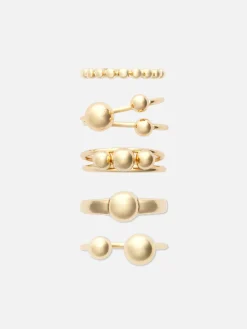 5-Pack Stackable Orb Rings