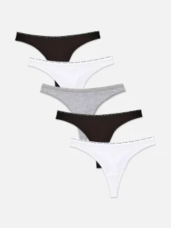 5-Pack Stretch Thongs